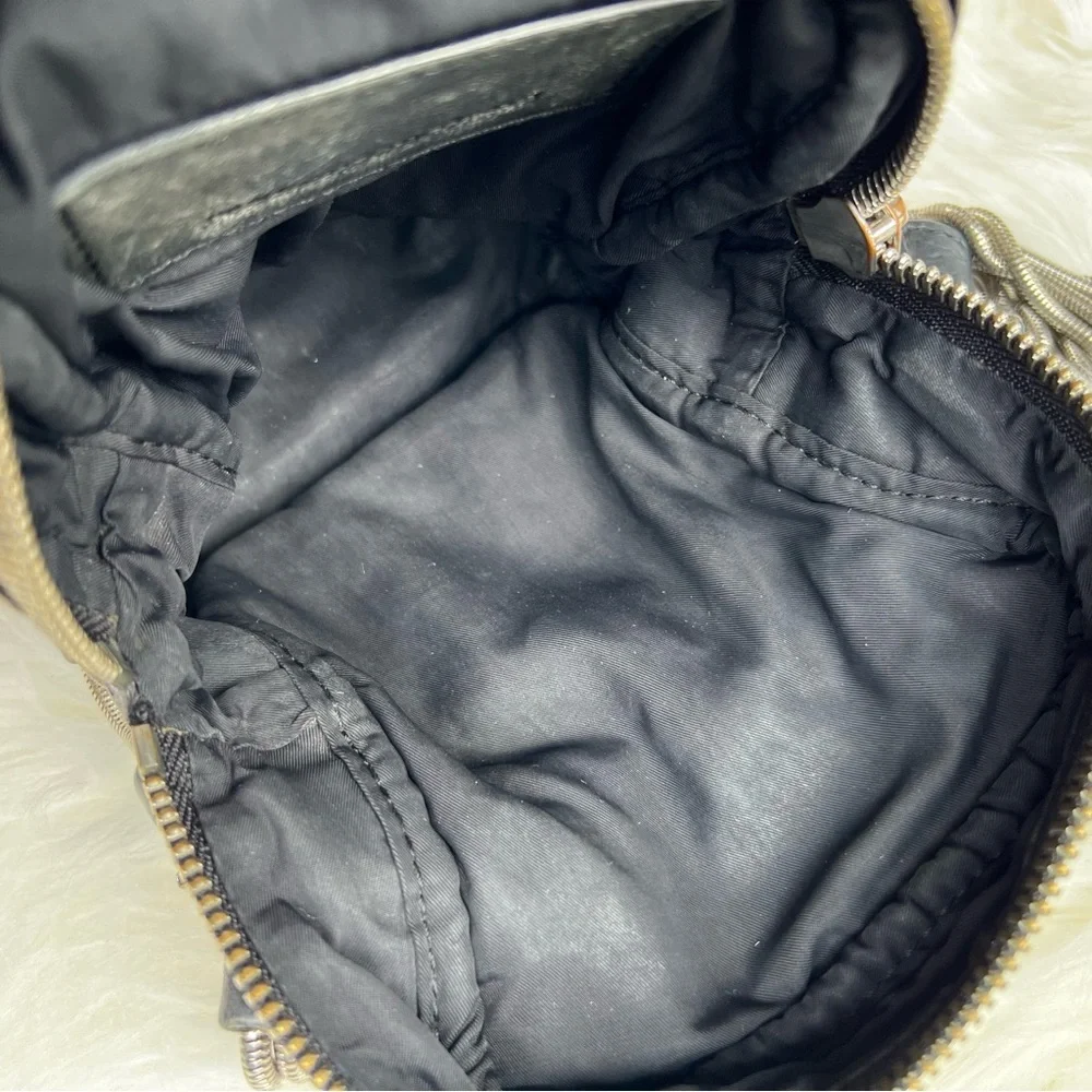 Alexander Wang Crossbody Bag Leather Distressed Grunge Rock - Picture 9 of 15